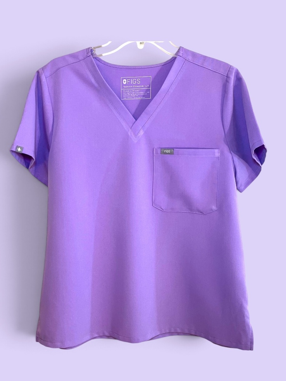 Figs Lilac Dawn (#2914) Catarina Scrub Top Size LP